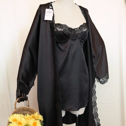 Black Satin Sabahlık