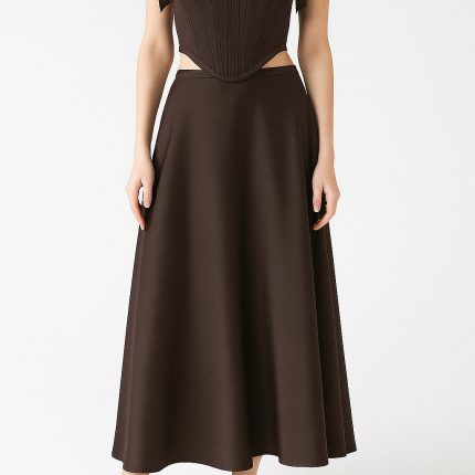 Brown Maxi Skirt